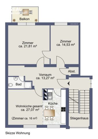 Renovierte 3 Zimmer Mietwohnung mit Balkon in saniertem Wohnhaus im Stadtzentrum! - Photo 3