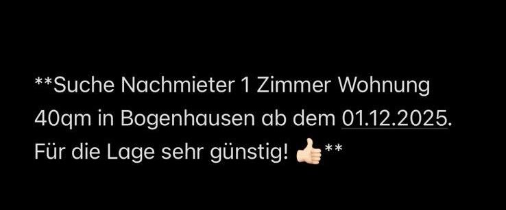 Nachmieter gesucht 1-Zimmer Wohnung ab 01.12.2025 - Photo 1