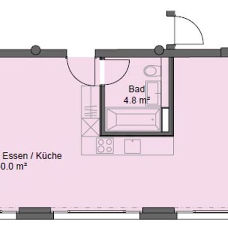 1.0 Zimmerwohnung in Sargans - Foto 4