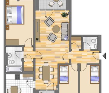 2 Zimmer-Wohnung in Düsseldorf-Hassels - Photo 4