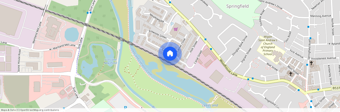 Canalside, Wigan, WN6