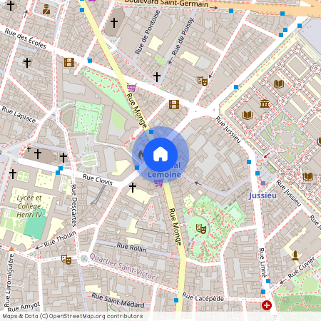 Rue Monge et Rue des Boulangers 75005 Paris (5e arrondissement)