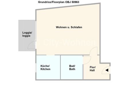 Komplett ausgestattetes Single-Apartment mit Loggia in Hamburg-Hoheluft - Photo 3