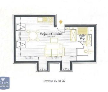 Appartement à louer 1 pièce 33.46m² - Photo 2