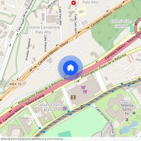 Prol. P.º de la Reforma 367-torre 1, Santa Fe, Zedec Sta Fé, Álvaro Obregón, 01310 Ciudad de México, #367, Colonia San Gabriel, C.P. 01310, Df / Cdmx
