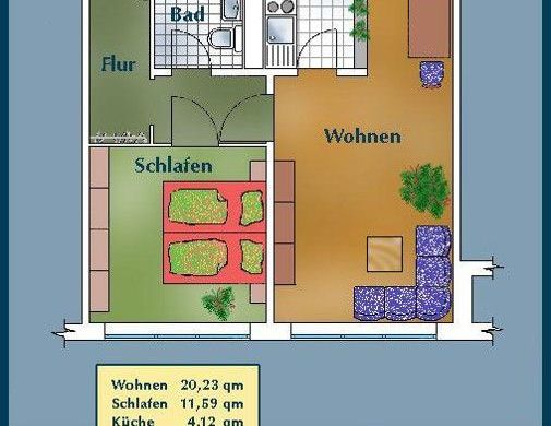 Erstbezug nach Sanierung: praktische 2-Zimmer-Wohnung in Elbnähe - Photo 1