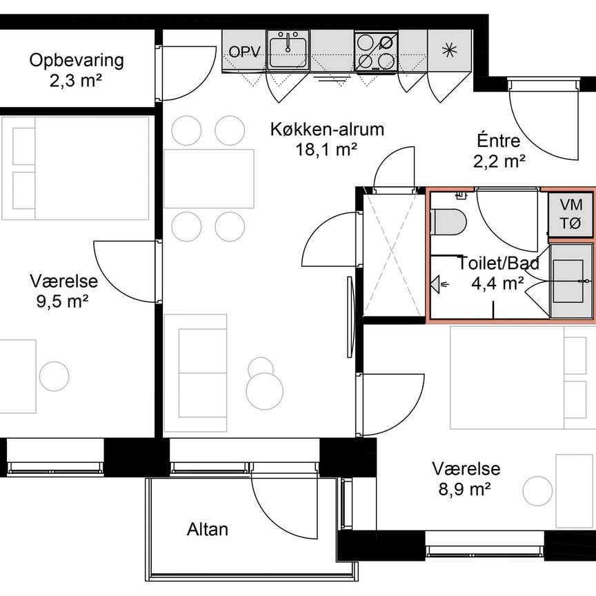 Jarlsberggade 7C, 7 lejl. 4 - Foto 2