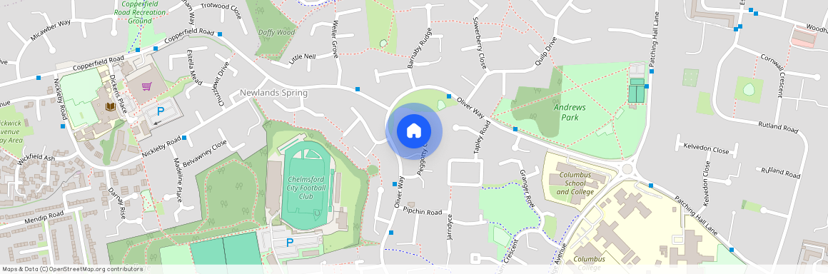 Peggotty Close, CHELMSFORD