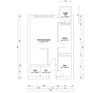 Möblierte Wohnung in Barmbek, Bramfelder Straße 52 - Photo 1