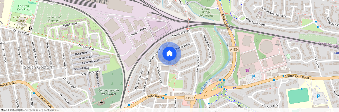 2 bed semi-detached house to rent in NE3