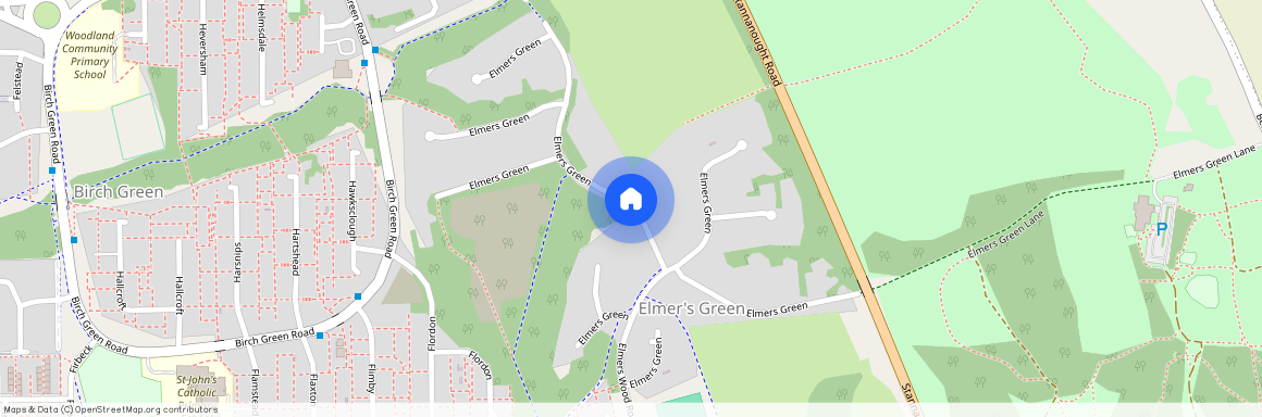 Elmers Green, Skelmersdale, Lancashire, WN8