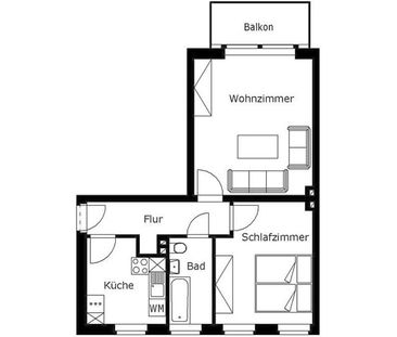 Zentrumsnah, geräumig und ein wunderbarer Blick ins Grüne - Foto 1
