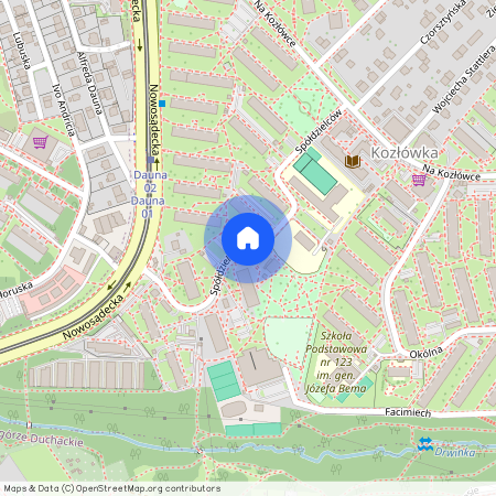 ul. Spółdzielców, Kozłówka, Bieżanów-Prokocim, Kraków, małopolskie