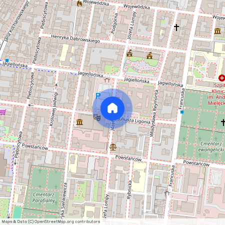 ul. Józefa Lompy, Śródmieście, Katowice, śląskie