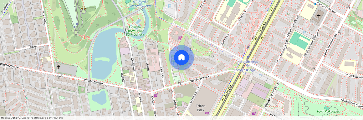 Warszawa, Ochota, Szczęśliwice, ul., Włodarzewska