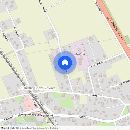 ul. Robotnicza, Goczałkowice-Zdrój, Goczałkowice-Zdrój, pszczyński, śląskie