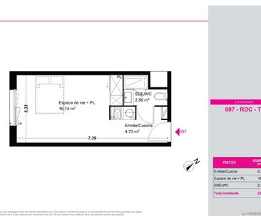 Location Appartement 1 pièce 23m² FRANQUEVILLE ST PIERRE 76520 - Photo 4