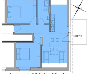 JETZT ZU MIETEN: 3.5-Zi-Whg mit Balkon - Photo 6