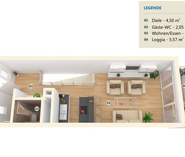 Ihre neue 2-Zimmer-Maisonette-Wohnung in Berlin- Adlershof!! - Foto 4