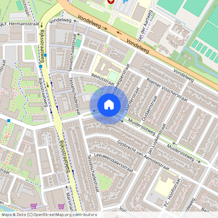 Roemer Visscherbuurt, 2026 AK, Muiderslotweg, Haarlem