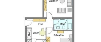 Moderne 2-Zimmer-Wohnung in Mülheim-Saarn - Foto 1