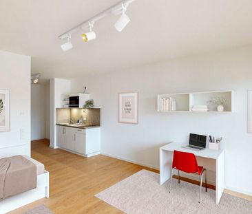 Möbliertes 1-Zimmer-Apartment mit Einbauküche und Balkon - Foto 5