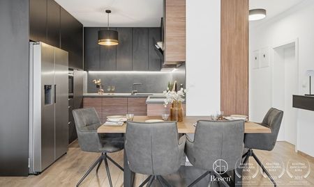 Bosen | Moderný 2-izbový byt s balkónom a garážou v pokojnej lokalite - Záhorská Bystrica, 70,25 m2. - Fotografia 4