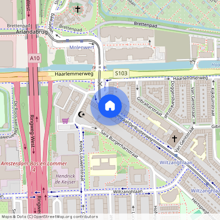 Admiraal de Ruijterweg, Noord-Holland, Amsterdam, 1055 MJ