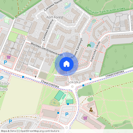 ul. Aleksandra Dulina, Wiczlino, Gdynia, pomorskie