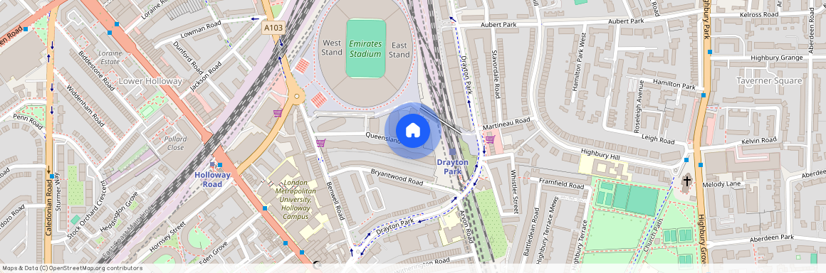 Queensland Road, Arsenal, N7