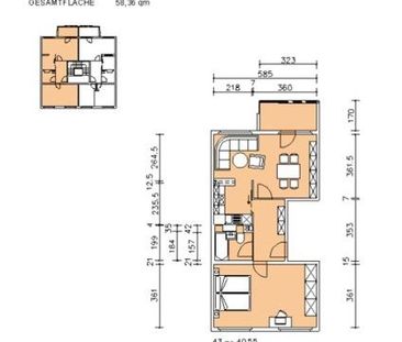 Geräumige 2 Zimmerwohnung am Großen Garten - Foto 3