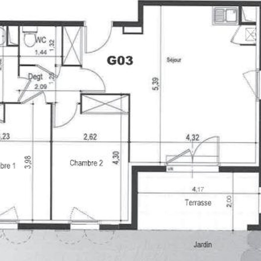 Appartement à louer 3 pièces • La Salvetat-Saint-Gilles - Photo 1