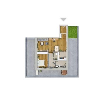 Erstbezug - große 2-Zimmer Wohnung ab 01.01.2026 - Photo 1