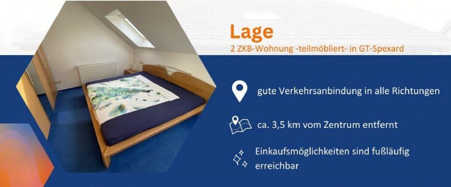 Teilmöblierte 2 ZKB Wohnung mit Balkon in GT-Spexard - Photo 1
