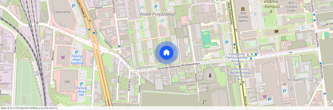 ul. Walerego Wróblewskiego, Politechniczna, Polesie, Łódź, łódzkie