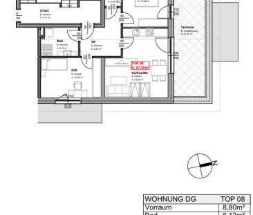 3-Zimmer-Wohnung mit Penthausflair, Balkon und Carport in Frauental... - Foto 6
