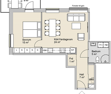 LÄGENHET E 1506 - Photo 1