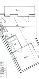 Appartement à louer 2 pièces 44.6m² - Photo 3