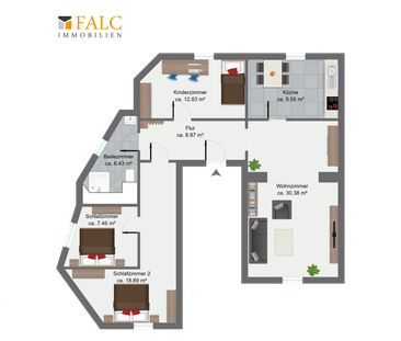 Moderne Wohnung in Herten-Scherlebeck zu vermieten! - Photo 3