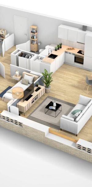 Location appartement t3 67 m² à Nantes (44100) Centre ville-Chantenay - Photo 1