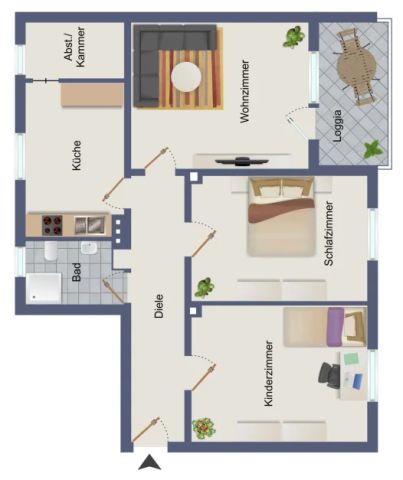 Moderne, helle 3-Zimmer-Wohnung mit Balkon, Kellerraum und Garage in sehr gesuchter Wohnlage - Photo 2