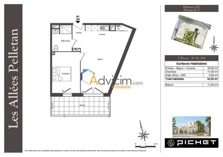 Appartement à louer Cenon - Photo 2