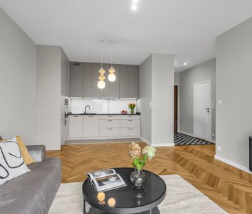 Nowoczesne mieszkanie 48 m2, Handelsmana, Wilanów. - Zdjęcie 4