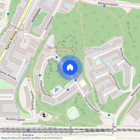 Filipstadsbacken, Farsta