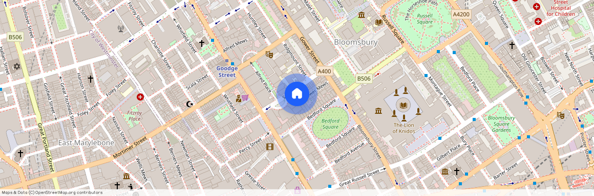 Store Street, Bloomsbury, London, WC1E