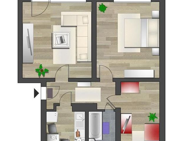 In ruhiger Seitenstraße gelegene 3-Raum-Whg. mit Balkon - Foto 1