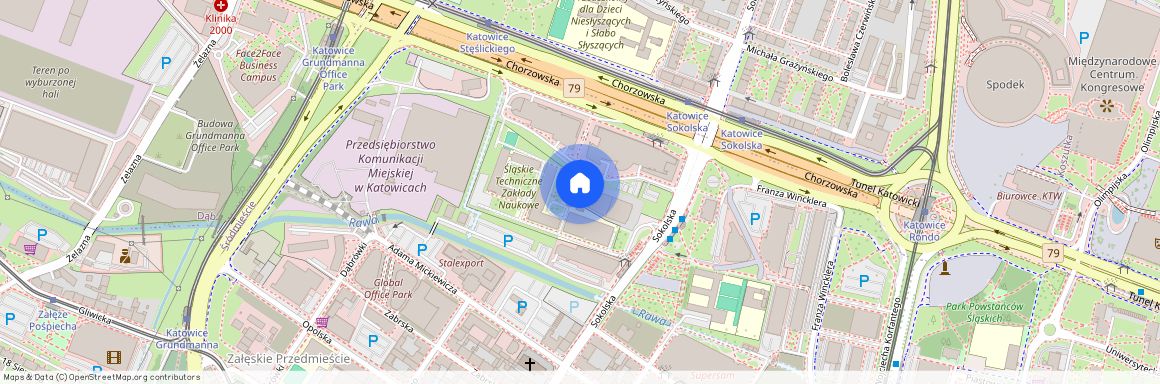 ul. Sokolska, Śródmieście, Katowice, śląskie