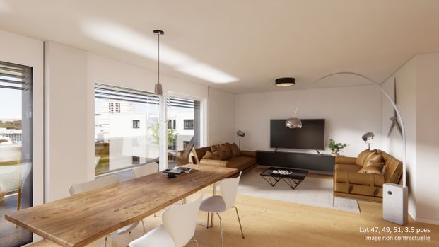 NEUF - 3½ PIECES - BULLE AVEC GRAND BALCON ! - Foto 1