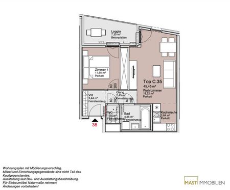 4. Stock - 2-Zimmer Wohnung ab Dezember! - Photo 4