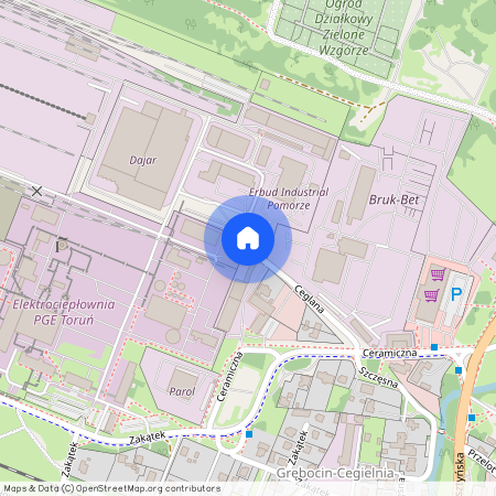 ul. Ceglana, Grębocin nad Strugą, Toruń, kujawsko-pomorskie